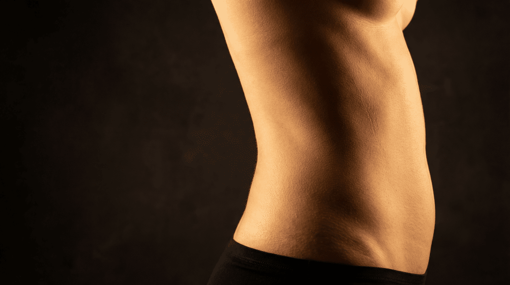 Side torso image for the Transform Beverly Hills Vaser liposuction treatment card